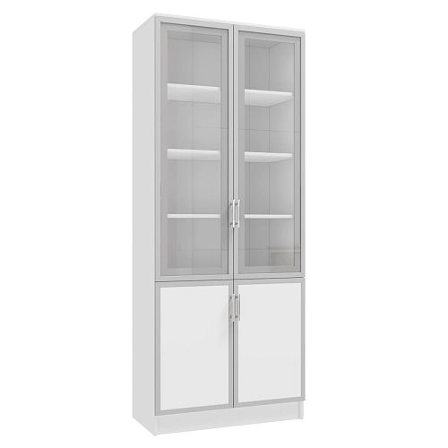 Книжный шкаф Альма-9 Белый - фото 3