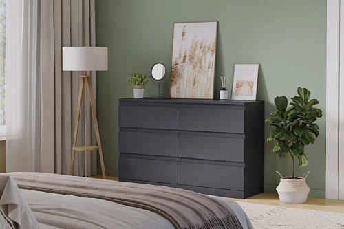 Комод Стефани Мальм-15 Графит - фото 1