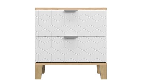 Тумба прикроватная Марвин Йорк фрезеровка 2 Милк - фото 2