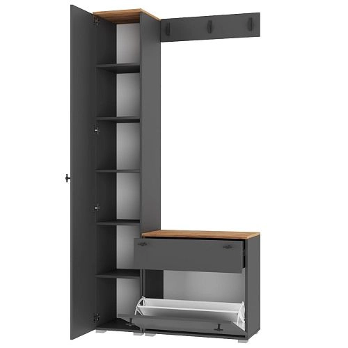 Прихожая Квели 7 Графит - фото 4