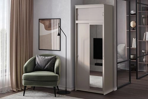 Шкаф-купе Миллениум-2 с антресолью Кашемир - фото 1