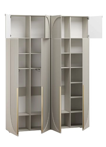 Шкаф распашной Брей-2 с антресолью Кашемир - фото 4