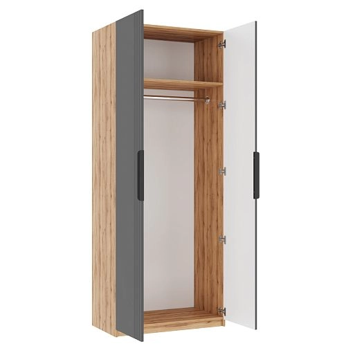 Шкаф распашной Астрис-1 Графит - фото 4