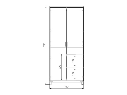 Шкаф распашной Техас-3 МДФ - фото 4