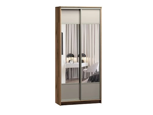 Шкаф-купе Борнео-2.6 Дуб Делано/Слоновая Кость - фото 2