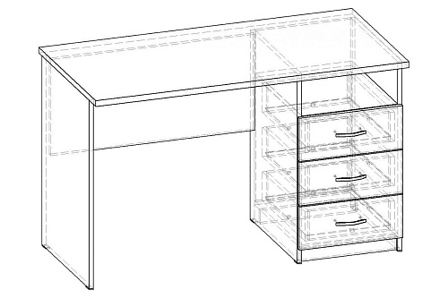Письменный стол Лидер-3 1200 СП.005.1200-01 - фото 2