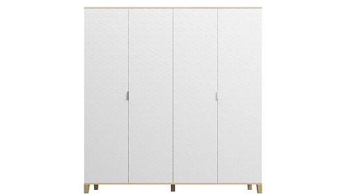 Шкаф распашной Марвин Йорк 5 фрезеровка 2 Милк - фото 2