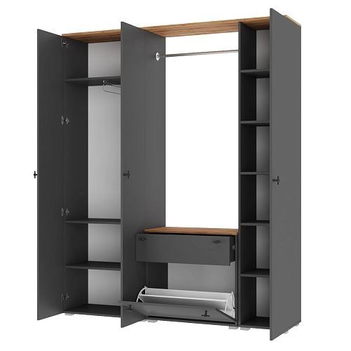 Прихожая Квели 6 Графит - фото 2