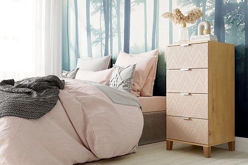 Комод Марвин Йорк 6 фрезеровка 4 Роза - фото 1