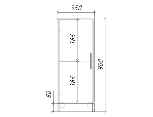Комод Эверест-1 МДФ Аквамарин - фото 3