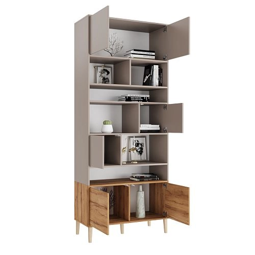 Стеллаж Скарлет-8 Дуб Золотистый - фото 2