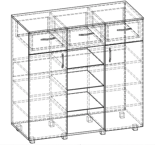 Комод Нюанс-15 - фото 2
