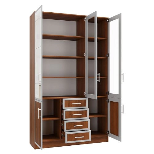 Книжный шкаф Альма-18 Орех Экко - фото 4