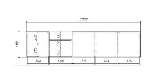 ТВ тумба Алиса 5 Серый - фото 5