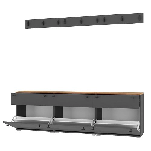 Прихожая Квели 3 Графит - фото 2