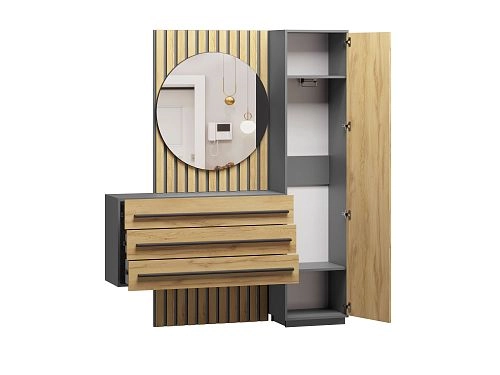 Прихожая Неаполь-8 Графит - фото 2