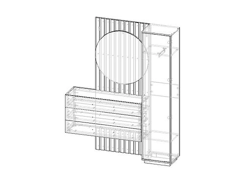 Прихожая Неаполь-8 Графит - фото 4
