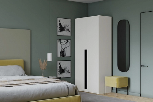 Шкаф распашной Лорена Пакс-2 Белый - фото 1