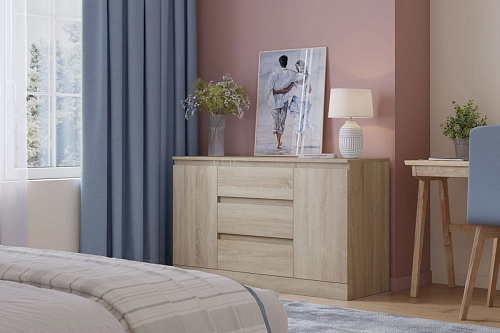 Комод Стефани Мальм-25 Дуб Сонома - фото 1