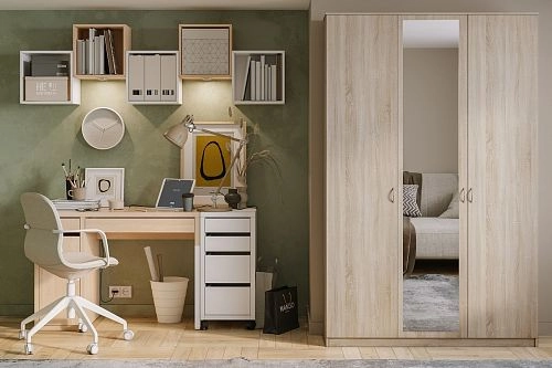 Шкаф распашной Лайт-3 Дуб Сонома - фото 1