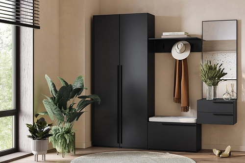 Прихожая Лорена Пакс-5 Черный - фото 1