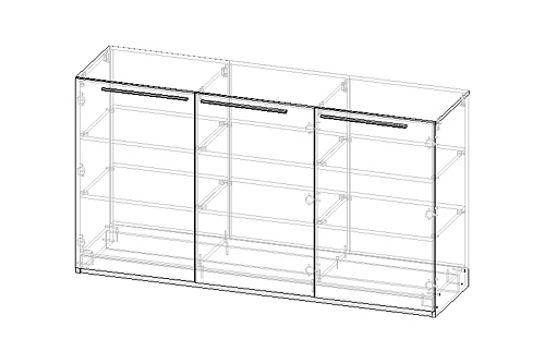 Тумба Лорена Пакс-2 Дуб Табачный - фото 4