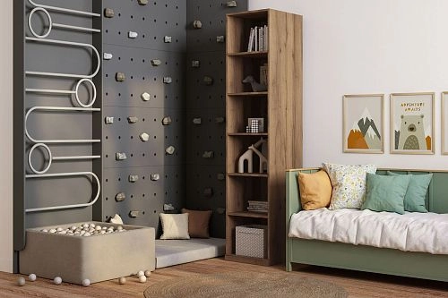 Стеллаж Скарабей Дуб Табачный - фото 1