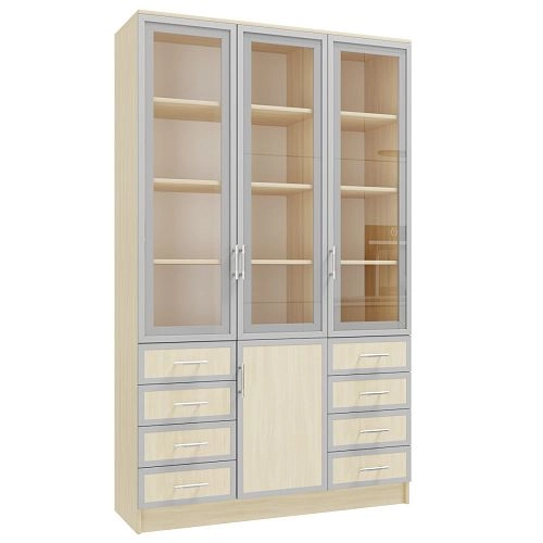 Книжный шкаф Альма-21 Дуб Молочный - фото 3