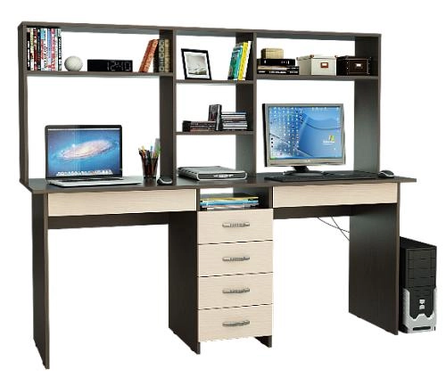 Компьютерный стол Тандем-2Я+Н - фото 5