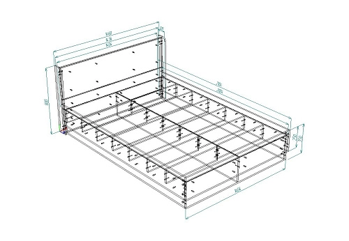 Кровать Алисия, ширина-140 - фото 3