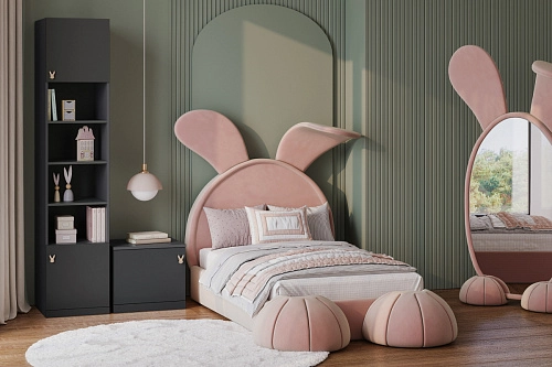 Стенка детская Банни-1 Черный Агат - фото 1