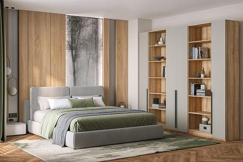 Шкаф распашной Хейсон-3 Кашемир Блэквуд Ячменный - фото 1