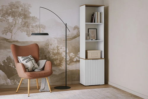 Стеллаж Салерно 1 Белый - фото 1