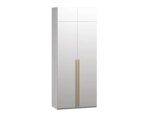 Шкаф распашной Лорена Хит-2 с антресолью Белый - фото 2