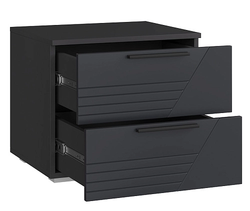 Тумба прикроватная Синтра 2 Черный - фото 4