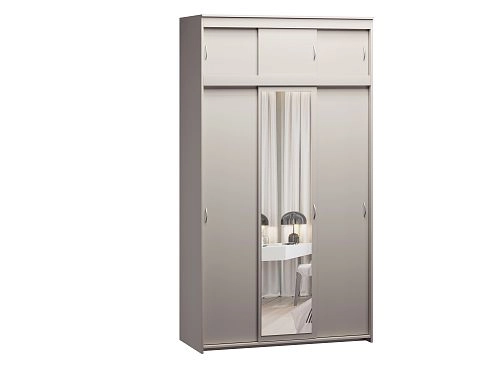 Шкаф-купе Миллениум-3 с антресолью Кашемир - фото 2