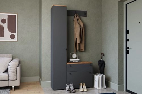 Прихожая Квели 7 Графит - фото 1