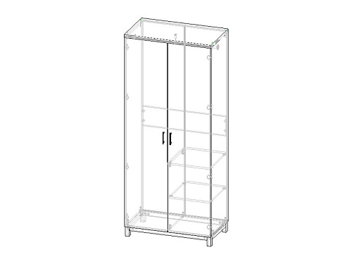 Шкаф распашной Техас-3 МДФ - фото 3