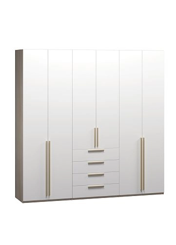 Шкаф распашной Хейсон-8 Белый Дуб Сонома - фото 3