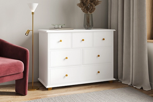 Комод Луиза-2 Классик МДФ Белый - фото 1