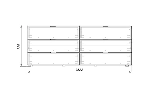 Комод Салерно 6 Черный - фото 4