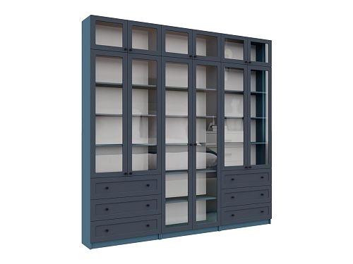 Шкаф для книг Билли Стольмин 54 Деним супер софт - фото 3