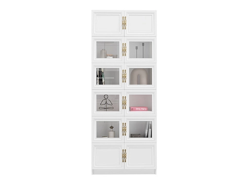 Книжный шкаф Карлос-052 Белый - фото 2