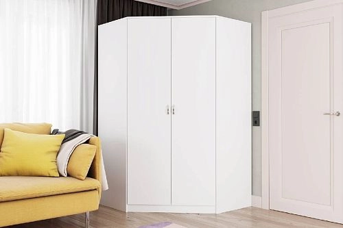 Шкаф угловой Стильный-2У Белый - фото 1