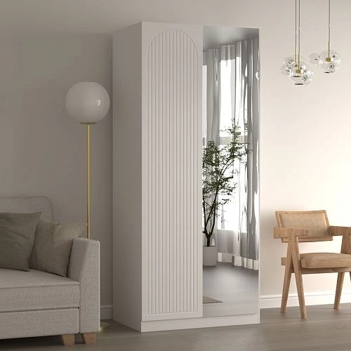 Шкаф распашной Нероли Пуш 2.2 зеркало - фото 1