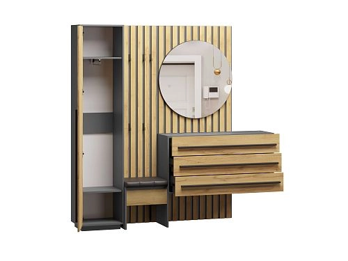 Прихожая Неаполь-3 Графит - фото 3