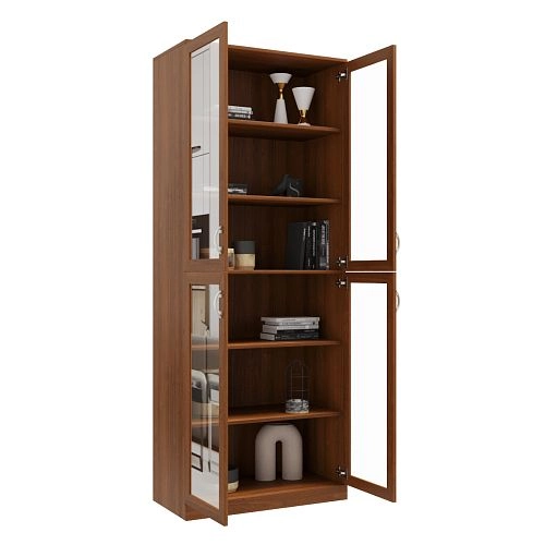 Книжный шкаф Библиограф 2.2 Квадро Орех Экко - фото 2