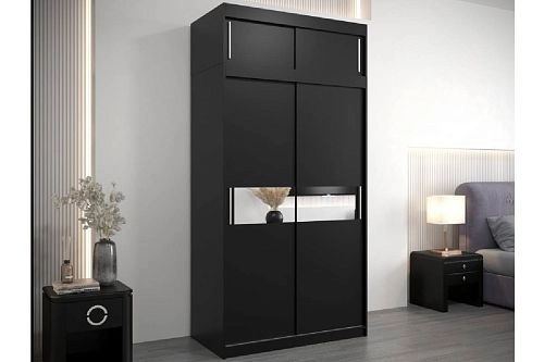 Шкаф-купе Бенито-1А Чёрный - фото 1
