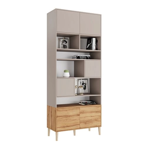 Стеллаж Скарлет-8 Дуб Золотистый - фото 3