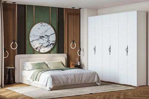 Шкаф распашной Ливан-6 Белый - фото 1